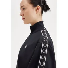 フレッドペリー レディース アウター ジャケット・ブルゾン Fred Perry Fred Taped Jkt Ld52 BLACK ブラック