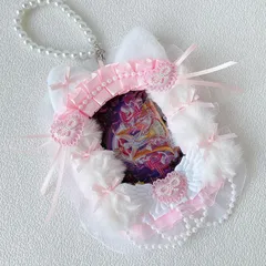 ハンドメイド デコ トレカケース / 硬質ケース レース アニメ