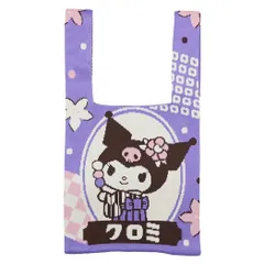 【メール便】クロミ トートバッグ ジャガード織トートバッグ ロマン サンリオ ジェイズプランニング 手提げかばん キャラクター グッズ 