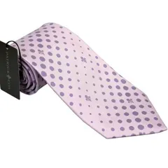 パトリックコックス ネクタイ PC-003-PINK ピンク系 9.5cm ドット PATRICK COX プレゼントのサムネイル
