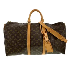 LOUIS VUITTON ルイ・ヴィトン キーポル・バンドリエール55 ボストンバッグ M41414 レディース モノグラム ブラウン 中古