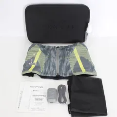 【美品】MTG SIXPAD Powersuit Core Belt SE-BS-14B-M グレー 専用リモコン付き  ホームジム対応モデル Mサイズ シックスパッド パワースーツ コアベルト 本体のサムネイル