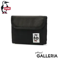 【メール便】【日本正規品】 チャムス 三つ折り財布 メンズ レディース CHUMS 財布 コンパクト SWEAT NYLON ACCESSORIES トリフォルドウォレットスウェットナイロン CH60-3612 Black×Charcoalのサムネイル