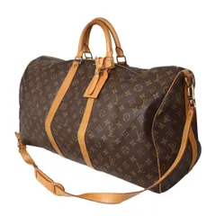 LOUIS VUITTON ルイヴィトン キーポル バンドリエール 55 ボストンバッグ モノグラム ブラウン M41414 NT Bランク