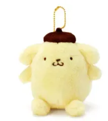 サンリオ ほわほわ ポムポムプリン 長毛 マスコット ぬいぐるみ キーホルダー