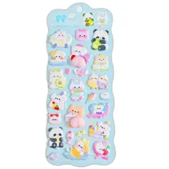 【送料無料】立体シール 3d 柔らかい つまみ可能 捏捏?立体ステッカー 可愛い 子供 女の子 子供ごほうび手芸装飾 スマホ・タブレット DIY 素材 (立体シー