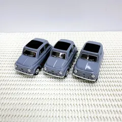 FIAT500 プルバックミニカー 3台セット グレー フィアット abarth アバルト 595 チョロQ 1/48【新品・未使用】のサムネイル
