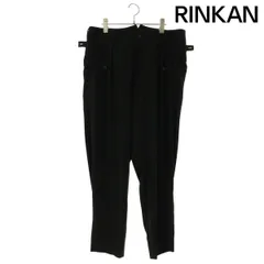 ヨウジヤマモトプールオム  TA TUXEDO BACK BELT PANTS H0-P39-500 タキシードバックベルトスラックスロングパンツ メンズ 2