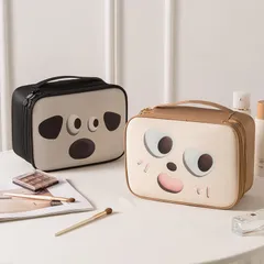 収納バッグ 化粧品ポーチ 防水 大容量 手提げ ポータブル キャラクター デザイン