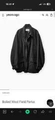 Years ago boiled wool field parka 1サイズ ブラック