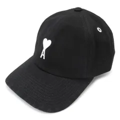 アミ パリス AMI PARIS キャップ UCP277.AW0028 001 帽子 ベースボールキャップ フェルトパッチ ハート ロゴ コットン ブラック 黒のサムネイル