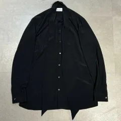 GalaabenD ガラアーベント Venus Satin Ribbon Shirt 長袖シャツ ブラック size:48【表参道A08】のサムネイル