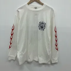 【イオン広店】 中古 CALEE | キャリー 長袖Ｔシャツ VINTAGE TYPE FLAME LOGO CL-26SS001NT ホワイト サイズ：M 【104】