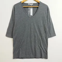 semanticdesign セマンティックデザイン Vネック 半袖 Tシャツ ストレッチ ななめふくれ ジャガード タグ付き 平成 Y2K お兄系 グランジ グレー メンズ サイズ LL D389