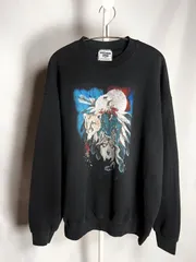 Lee 90s  ヘビーウェイト アニマル柄 スウェット リー アニマル柄  大自然　y2k　風景Tシャツ  アニマル  アース柄 アート フォトT　古着　ヴィンテージ　ビンテージ