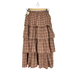 チャオパニック Ciaopanic チェック柄ボリュームティアードスカート レディース  ONE