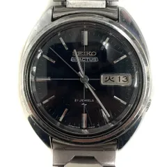 セイコー SEIKO 5 ACTUS ファイブ アクタス 7019-7070 腕時計 ヴィンテージ アンティーク ウォッチ 自動巻き 黒文字盤 21石 シルバー色 ■GY11 /MQ