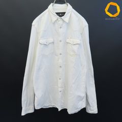 RRL ダブルアールエル ウエスタンシャツ ホワイト 白 L - メルカリ