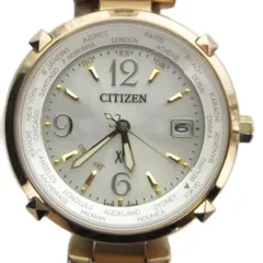 シチズン CITIZEN H240-T019595 腕時計 XC クロスシー ウォッチ 電波ソーラー カレンダー付き ゴールド色 ■GY18 /MQ