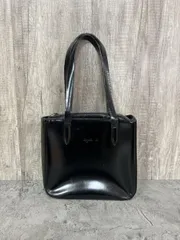 agnes b. アニエスベー レザー スクエア ハンド バッグ size-/黒 ■■ レディース