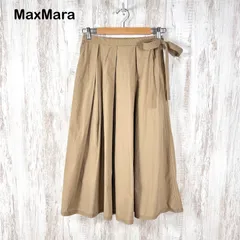 WEEKEND MAX MARA マックスマーラウィークエンド サイドリボン コットン フレアスカート ベージュ レディースのサムネイル