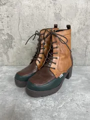 yosuke ヨースケ レースアップ ショート ブーツ size23.5ｃｍ/ブラウンコンビ ■■ レディース