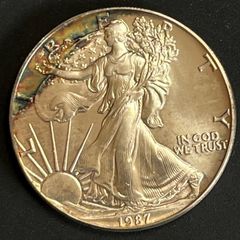 アメリカ 1ドル銀貨 1987年 1オンス『プルーフ』ウォーキングリバテ
