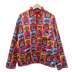 VIVIENNE TAM(ヴィヴィアンタム) ジャケット サイズ38 M レディース美品  - レッド×ライトブルー×マルチ 長袖/タイガー/中綿/秋/冬のサムネイル