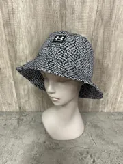 UNDER ARMOUR アンダーアーマー 総柄 ロゴ バケット ハット sizeF/紺 ■■ メンズ