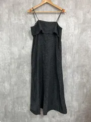 LARUTA ラルータ レオパード柄 キャミソール ワンピース sizeL/黒系 ■◆ レディース