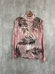 GUESS ゲス ボタニカル柄 シースルー シャツ sizeS/ピンク系 ■◇ レディースのサムネイル