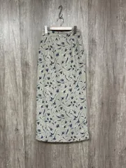 apart by lowrys アパートバイローリーズ 花柄 総柄 タイト ロング スカート sizeS/グレー ■■ レディース