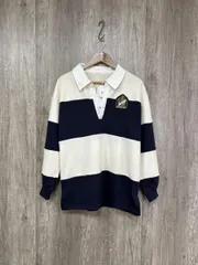 美品 THE SHOP TK ザショップティーケー タケオキクチ タグ付 カラーブロック ラガー シャツ sizeF/白ｘ紺 ■◇ レディースのサムネイル