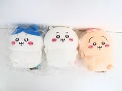 3点セット ちいかわ・うさぎ・ハチワレ ぼっちゃり手乗りぬいぐるみ