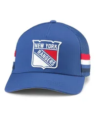 アメリカンニードル メンズ アクセサリー 帽子 American Needle Mens Blue New York Rangers HotFoot Stripes Trucker Adjustable Hat Blue ブルー
