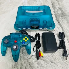 【完動品】Nintendo64　クリアブルー