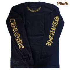 【新品】クロムハーツ Tシャツ CHROME HEARTS コットン バーティカル ロゴ アーミー グリーン ポケットシャツ 長袖 M ブラック 新品 ロンT 408129112BLKMED01E