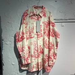 SHINYAKOZUKA シンヤコズカ 22AW BASHFUL HIM 総柄シャツ 2202SK25 ホワイト レッド size:M【表参道A09】 のサムネイル
