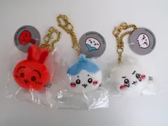 3点セット ちいかわ・うさぎ・ハチワレ (いつもとちがうよ) おかおマスコットのサムネイル