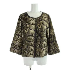 インテレクション INTELLECTION ジャケット 上着 42 茶 ブラウン パイソン柄 /AB ■OS