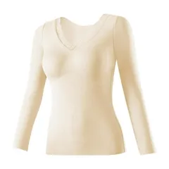 あったかインナー レディース インナーウェア 冬用 極暖インナー 肌着 下着 防寒インナー Uネック 長袖 5502