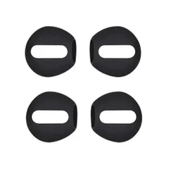 【人気商品】AirPods用 イヤホンカバー 2ペア4個入り イヤーピース イヤホンアクセサリー シリコーン製 落ち防止 (ブラック)