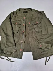 ビースロー ノーカラー フィールドジャケット マウンテンパーカー ポール1323