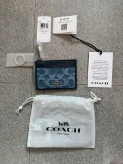 COACH コーチ カードウォレット 新品 デニム アウトレット購入