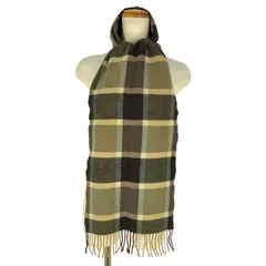 ユーズドフルギ USED古着 イングランド製 チェック柄 カシミヤ100％ マフラー メンズ 表記無 