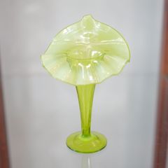 吹きガラス一輪挿し ヴィンテージガラス フラワーベース イエロー 花瓶/K661 吹きガラス一輪挿し ヴィンテージガラス フラワーベース イエロー 花瓶