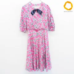 キミジマ kimijima ワンピース ロング 半袖 リボン 花柄 総柄 レディース [a1007263]のサムネイル