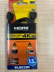新品　エレコムＨＤＭＩケーブル　１．５ｍ　オス・メス　金メッキ　ＣＡＣ－ＨＤ１４Ｅ１５ＢＫ２