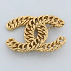 【値下げ】CHANEL シャネル ブローチ ココマーク 1107 レディース GP ゴールド 中古