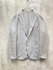 MACKINTOSH PHILOSOPHY マッキントッシュフィロソフィー テーラード ジャージー ジャケット テ クノストレッチ カラミ織 ライトアウター 羽織 size42R/グレー ■◇◎メンズ
